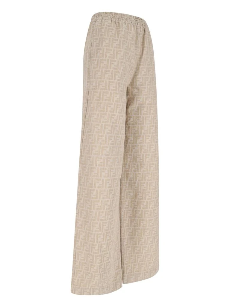 Fendi Fendi FF Chambray Wide-Leg Pants 3