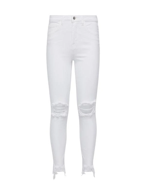 L'Agence High Line High Rise Distressed Stretch Skinny Jeans 5