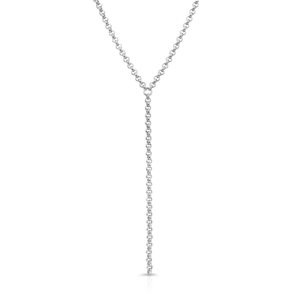 eklexic Eklexic - Women
s Micro Royal Rolo Chain Lariat Necklace
