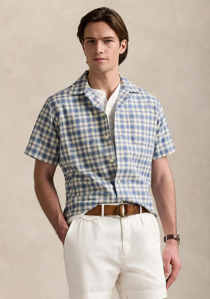 Ralph Lauren Classic Fit Plaid Oxford Camp Work Shirt