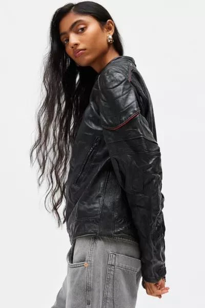 Urban Renewal Vintage By UO Leather Moto Jacket 3