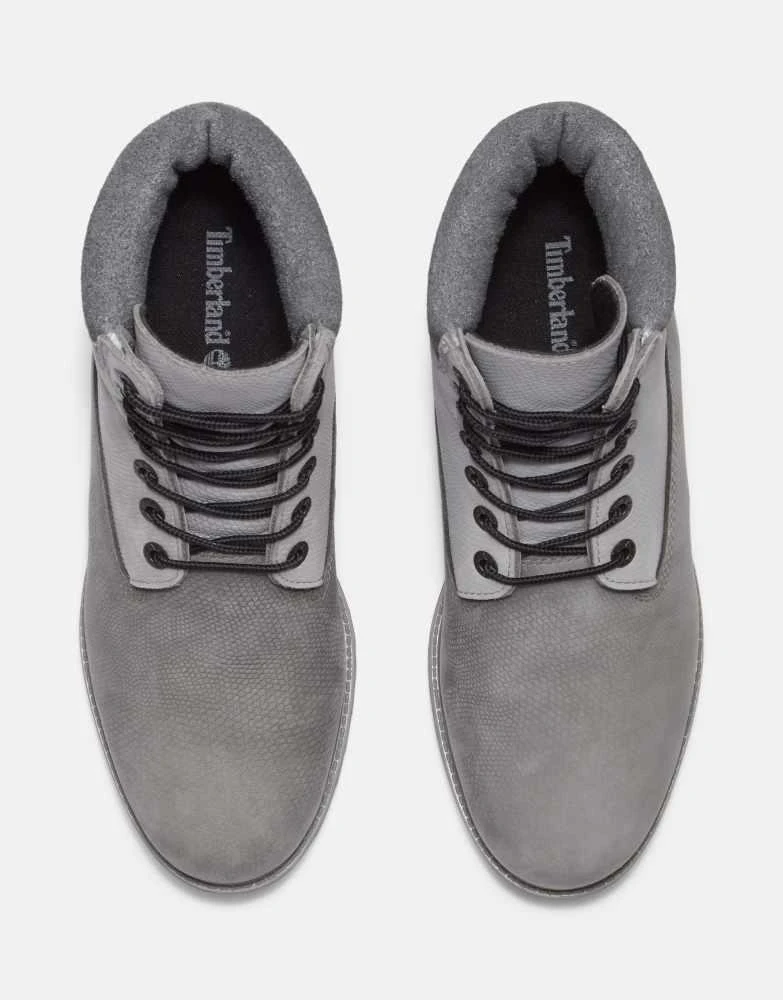 Timberland Timberland 6 inch lace-up waterproof boot in medium grey nubuck 3