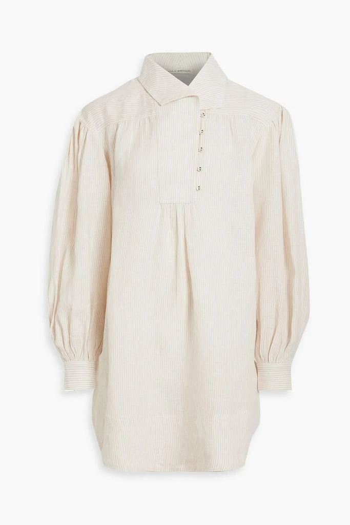 Ulla Johnson Dania striped linen mini dress 1