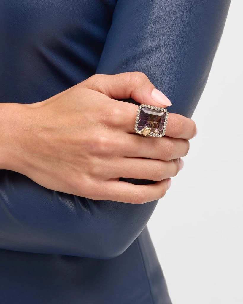Stephen Dweck Ametrine and Champagne Diamond Statement Ring 2