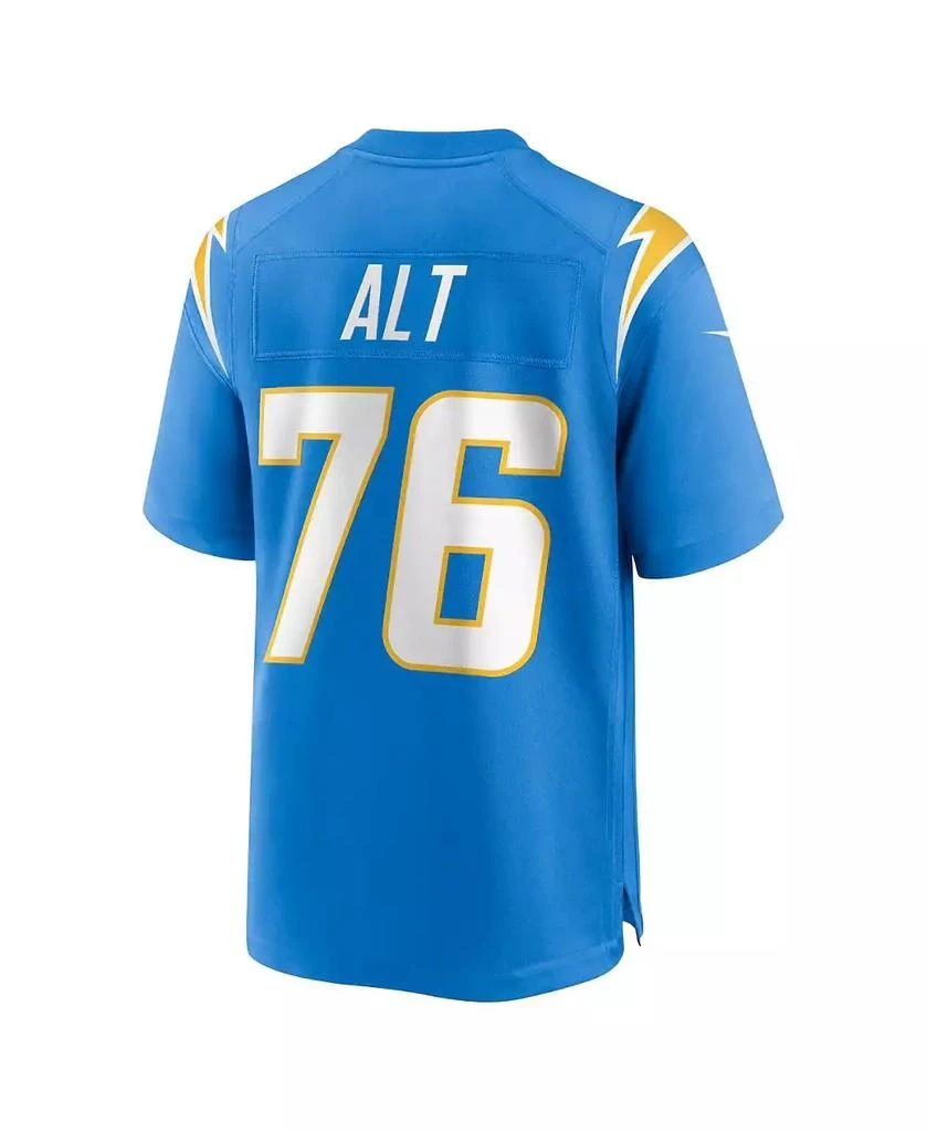 NIKE Men's Joe Alt Powder Blue Los Angeles Chargers 2024 NFL Draft First Round Pick Player Game Jersey 3