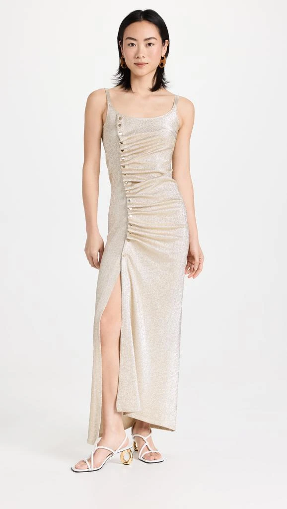 Paco Rabanne Gold Long Dress 6