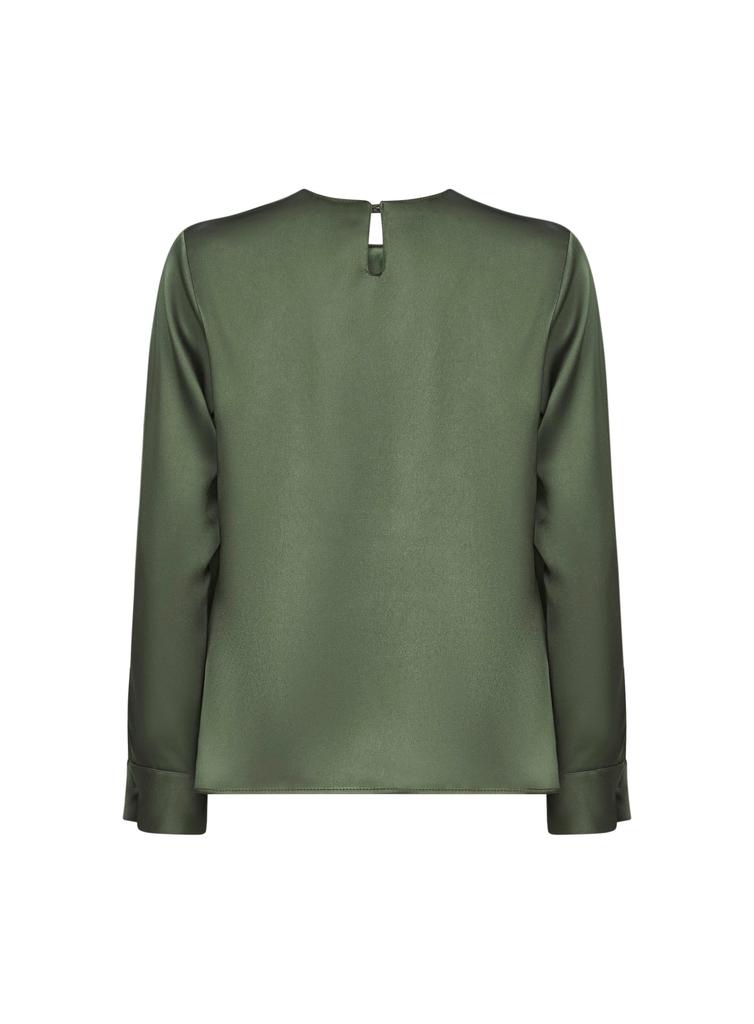 BLANCA VITA BLANCA VITA | Green satin Cesta blouse | Women | 40