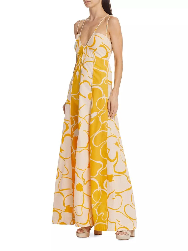 SWF Floral Twin-Strap Maxi Dress 3