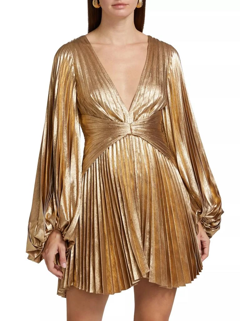 Acler Geneva Metallic Minidress 3