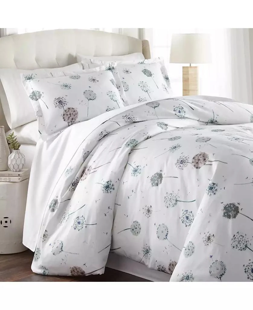 SOUTHSHORE FINE LINENS Luxury Dandelion Dreams 3-Pc. Duvet Cover Set 1