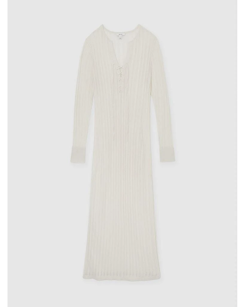 REISS Samantha Sheer Knit Dress 6