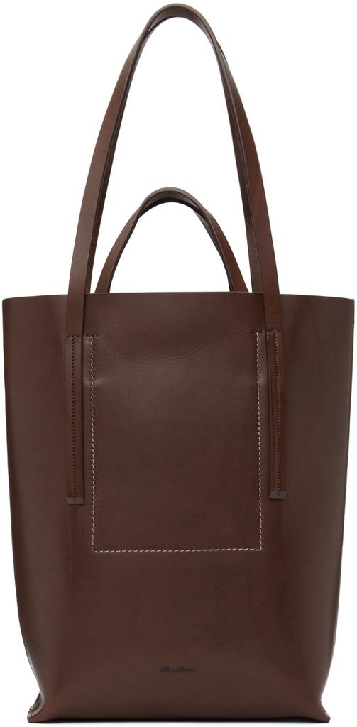 Rick Owens Burgundy Porterville Medium Shopper Tote