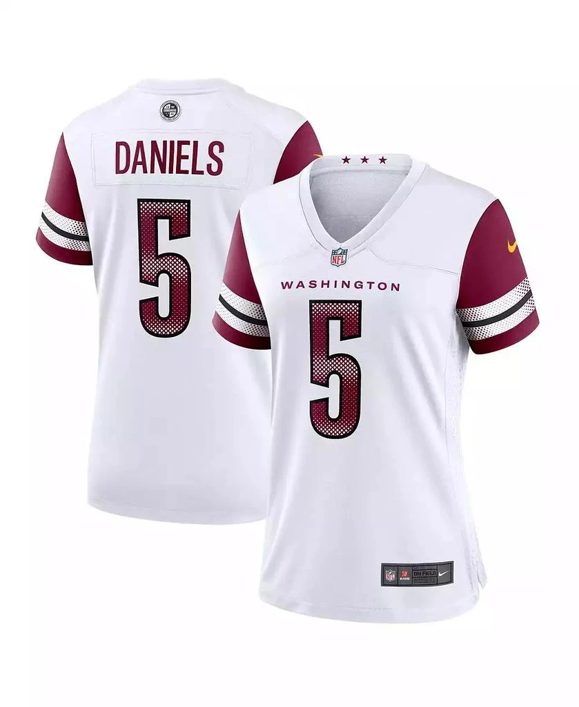 NIKE Women's Jayden Daniels White Washington Commanders Game Jersey 1