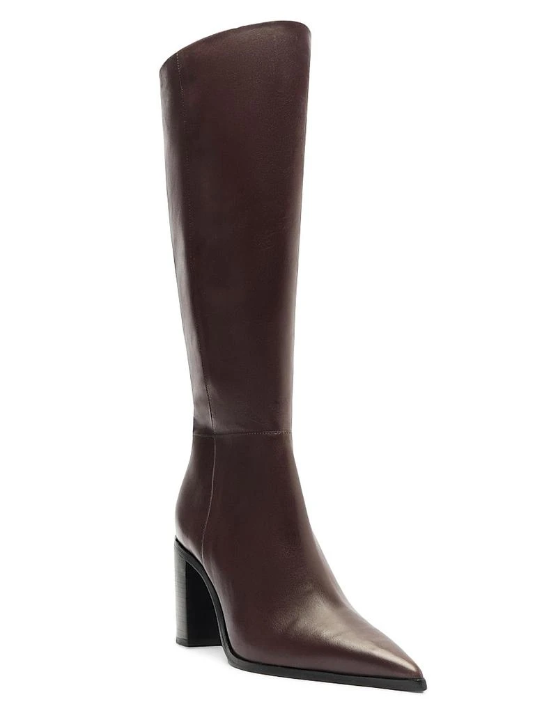 Schutz Mikki 85MM Block-Heel Leather Boots 2