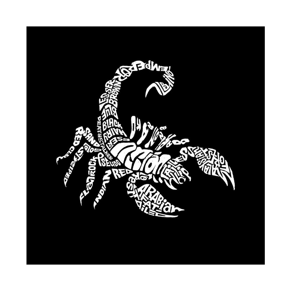 LA Pop Art Men's Word Art T-Shirt - Types of Scorpions