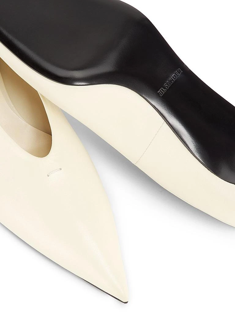 Jil Sander Point-Toe Leather Pumps 6