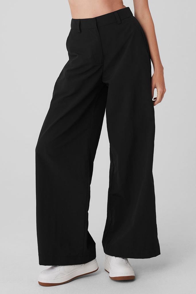 Alo High-Waist Street Smart Trouser - Black