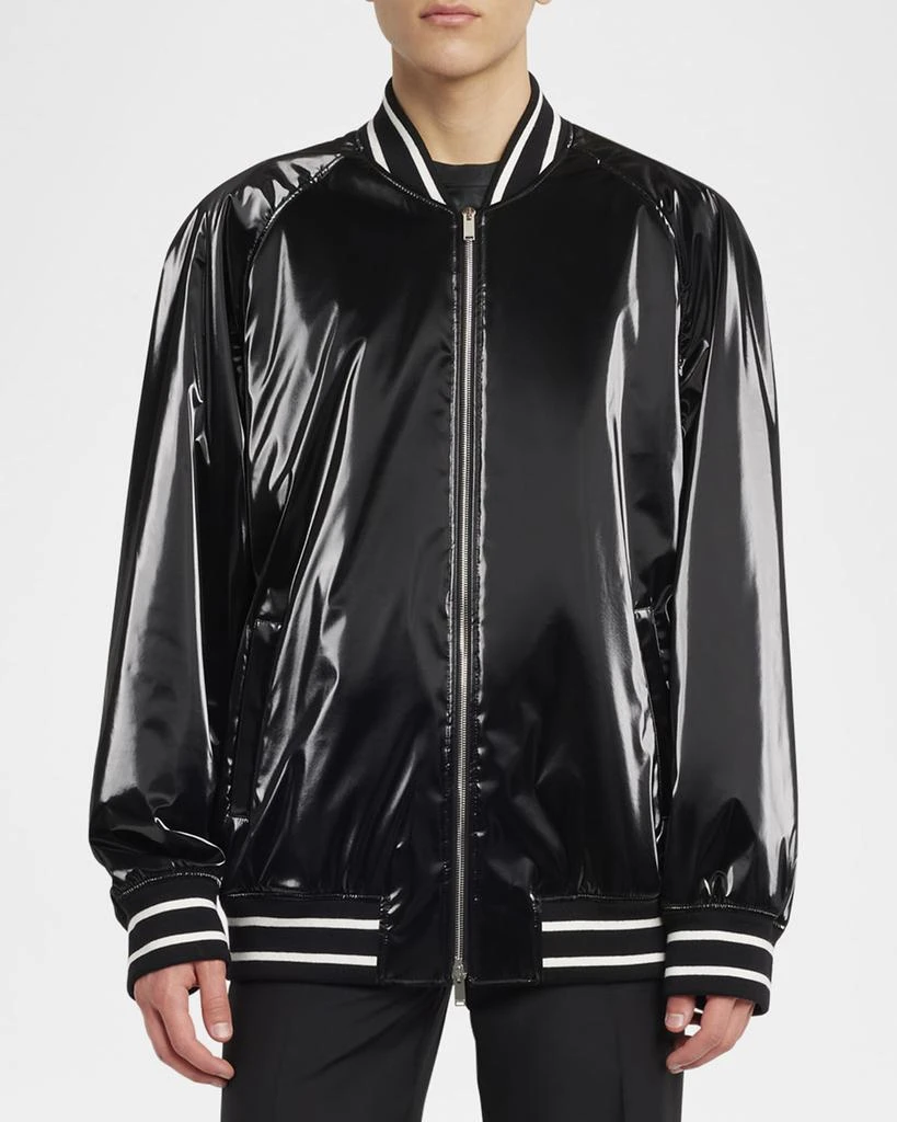 Alexander McQueen Men's Liquid Vinyl Bomber Jacket 4