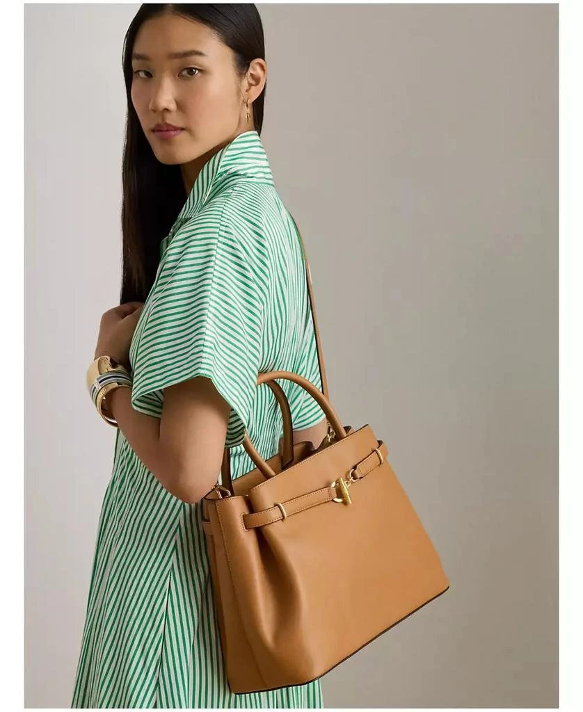 Ralph Lauren Leather Large Blaike Satchel Bag 2