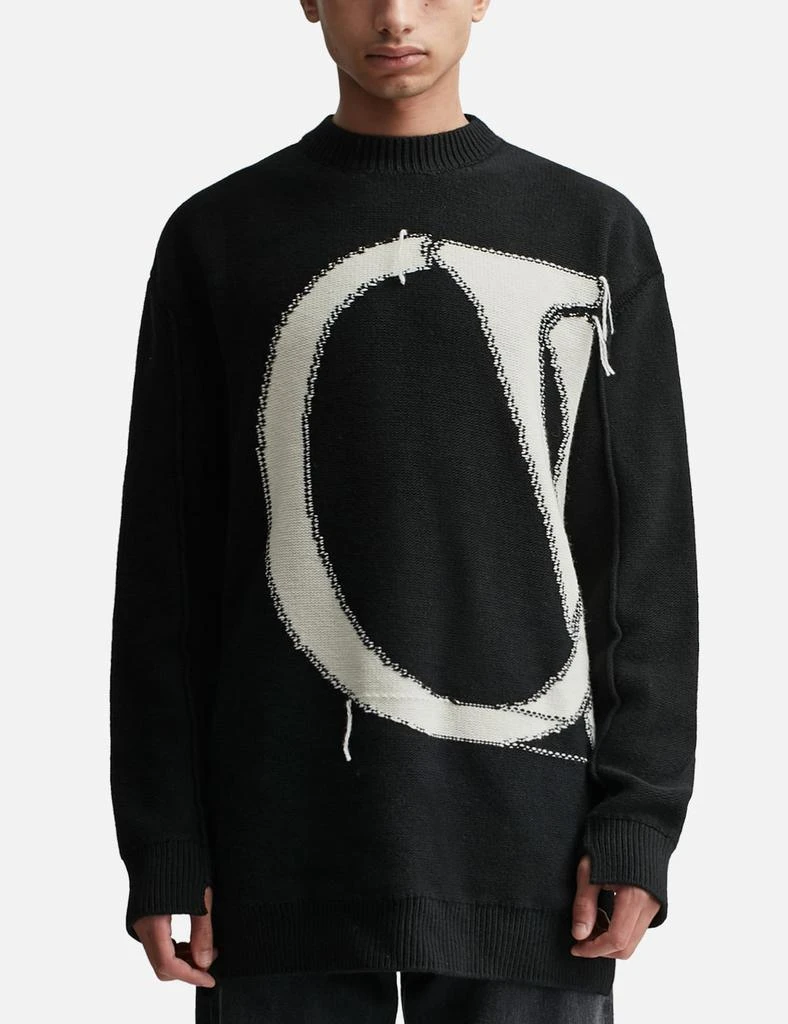 Off-White™ OW MAXI LOGO KNIT CREWNECK 3