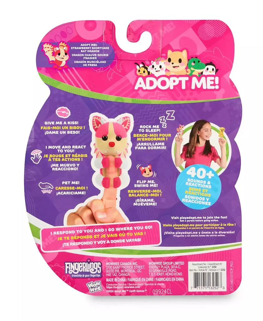 Fingerlings X Adopt Me Strawberry Shortcake Bat Dragon 3