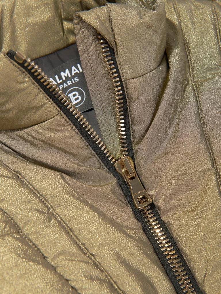 Balmain Balmain Girls Puffer Jacket in Gold 4