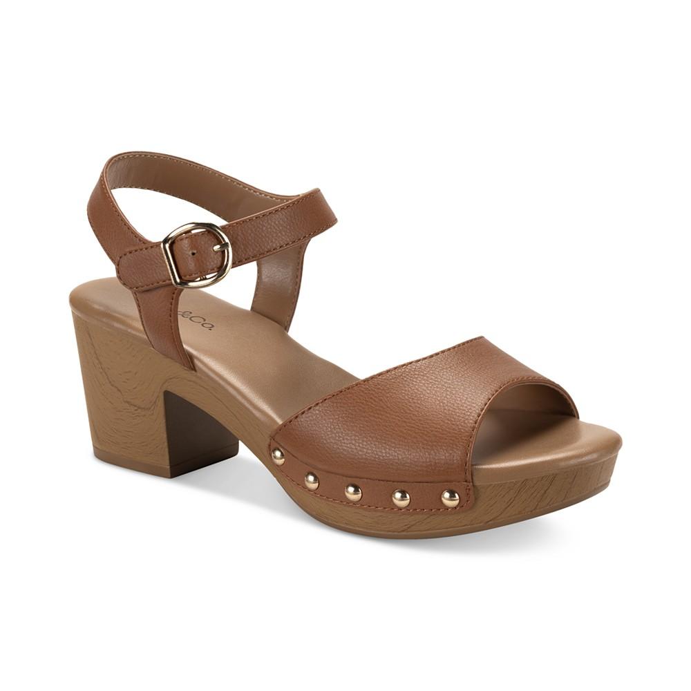 Style & Co Women's Anddreas Platform Block-Heel Sandals, Created for Macy's