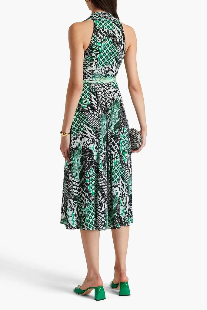 Diane von Furstenberg Pia reversible printed stretch-mesh midi wrap dress 3