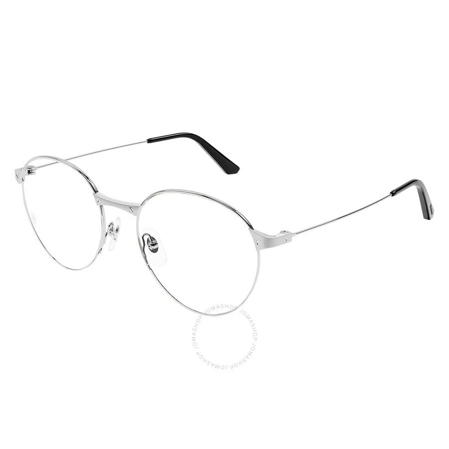Cartier Santos De Cartier Demo Round Titanium Men's Eyeglasses CT0405O 002 52 1