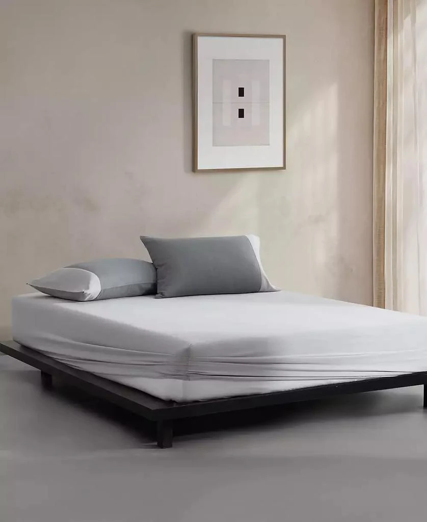 Calvin Klein Contrast Weave Rekoop Sateen 4-Pc. Sheet Set 8