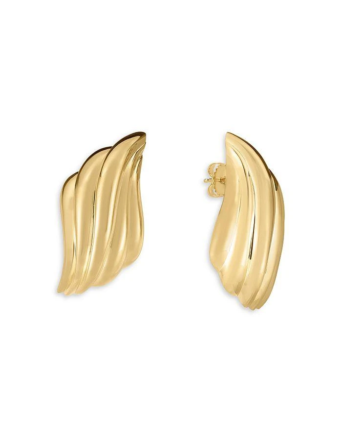 Roberto Coin 18K Yellow Gold Bold Gold Croissant Statement Earrings