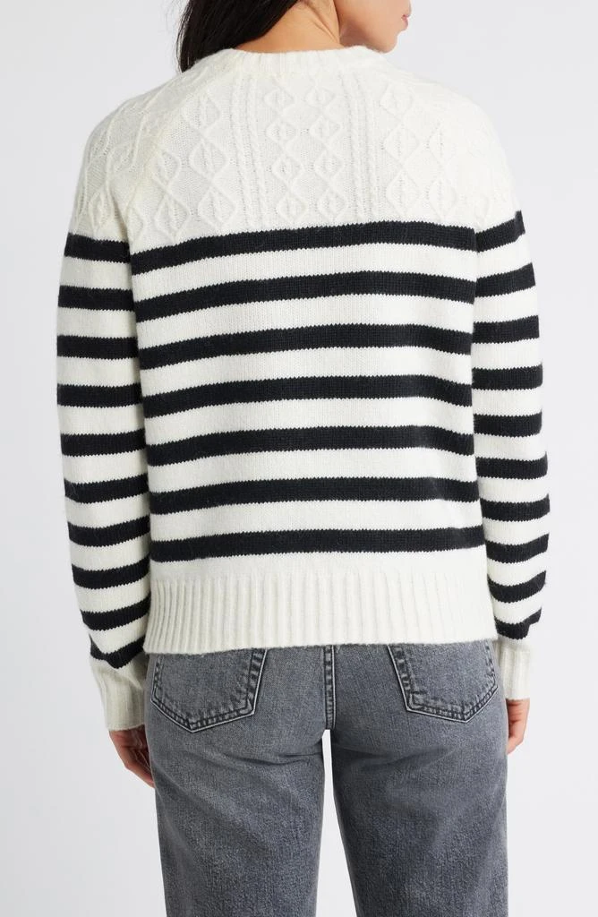 Caslon Stripe Crewneck Sweater 2