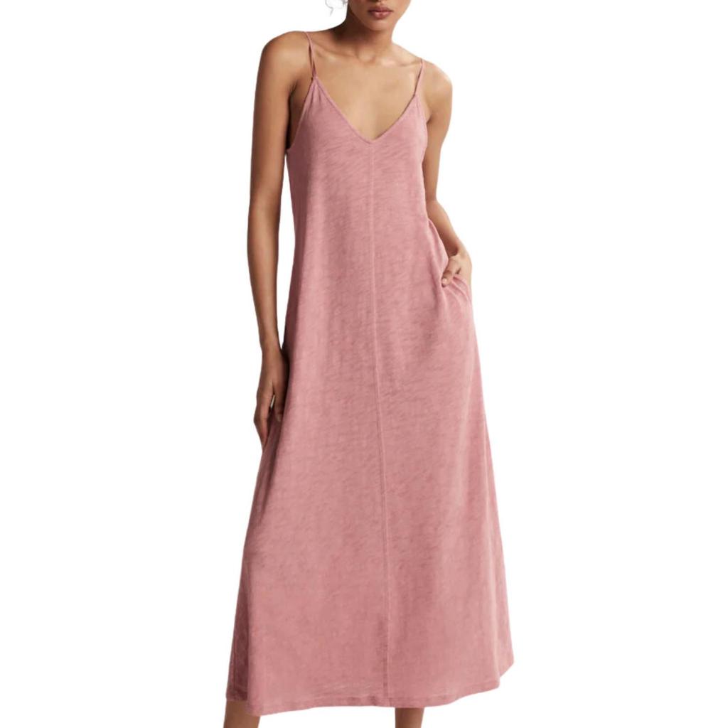ATM SLUB JERSEY TANK MAXI DRESS