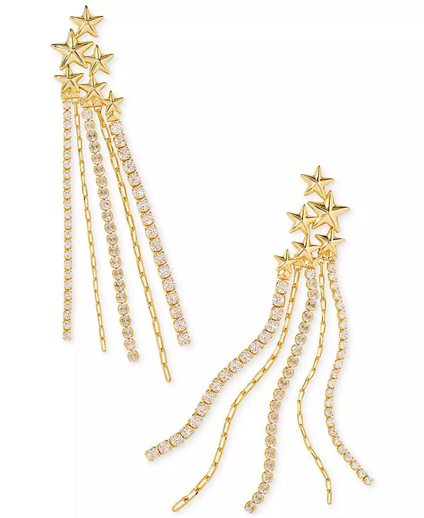 Kendra Scott Gold-Tone Pavé Star & Multistrand Cassidy Statement Earrings