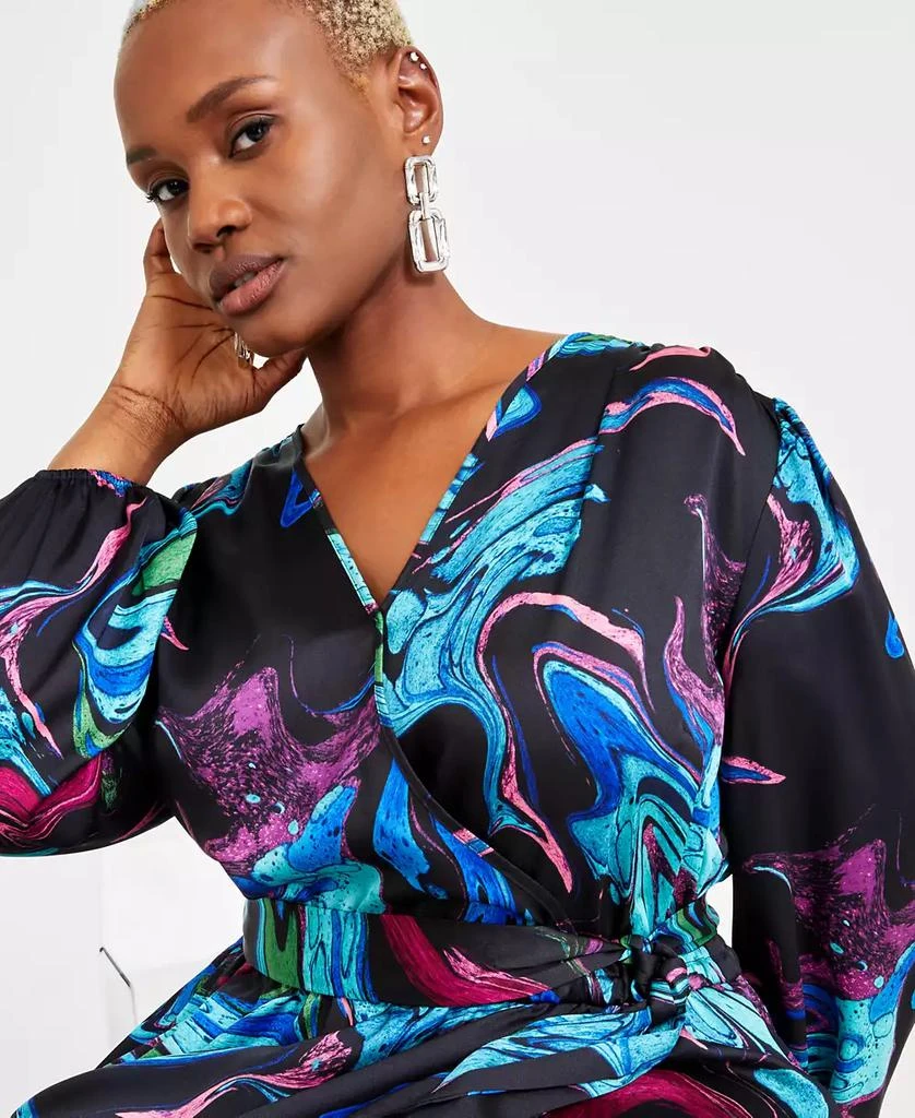 INC International Plus Size Ruffled Maxi Dress, Exclusively at Macy's 4