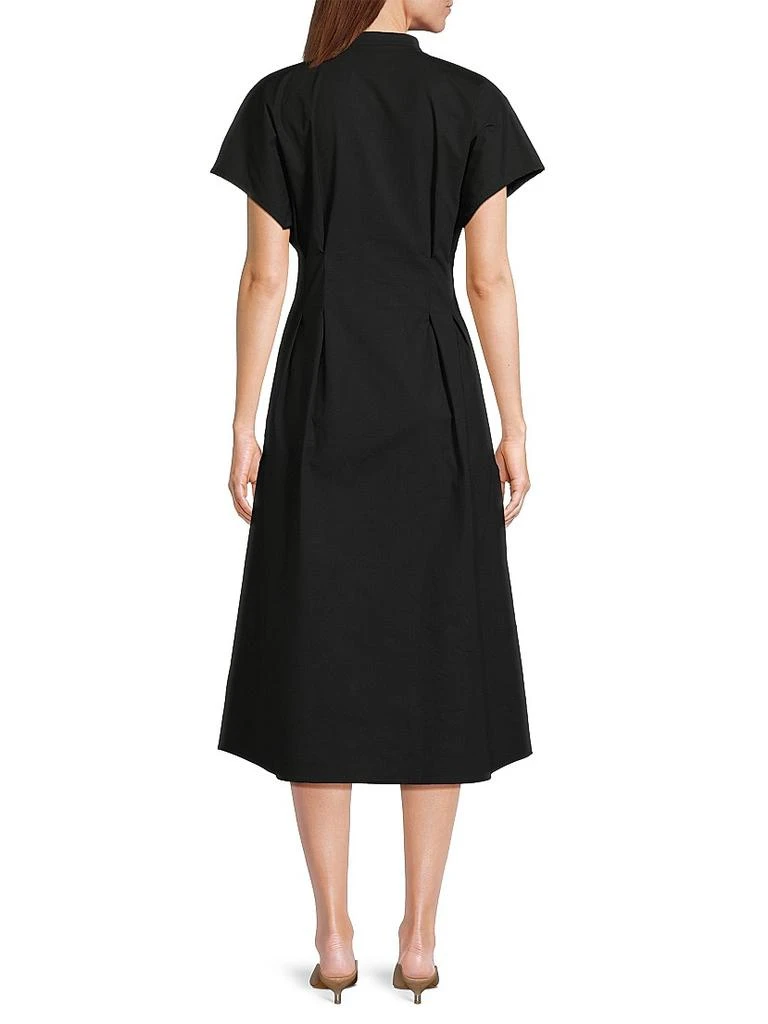 Shop Pleated Striped Cotton Modern-Fit Fit & Flare Midi-Dress on Sale at  BeyondStyle  Get 70% Off Pleated Striped Cotton Modern-Fit Fit & Flare Midi -Dress with Limited-Time Flash Deals, Exclusive Discounts, and