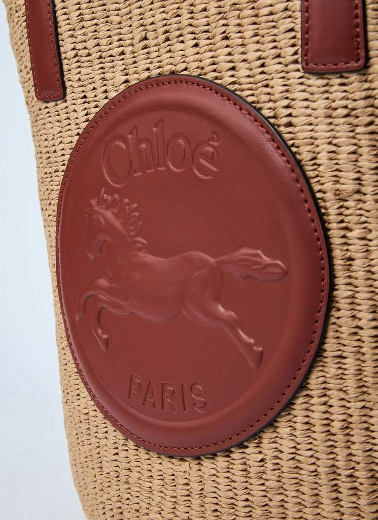 Chloé Large Horse Medal Basket Bag 4