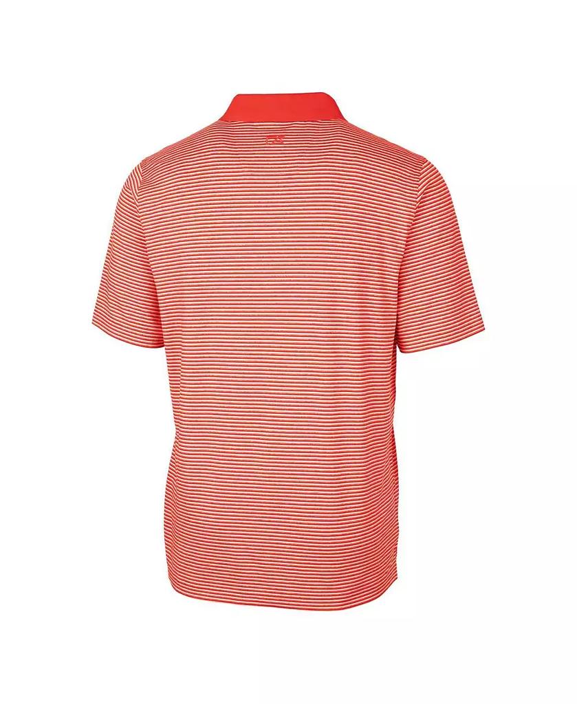 Cutter & Buck Men's Cincinnati Bengals Helmet Forge Tonal Stripe Stretch Polo