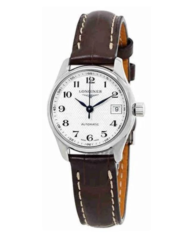 Longines Longines Master Collection Automatic 25.5mm Silver Dial Brown Leather Women's Watch L2.128.4.78.3 1