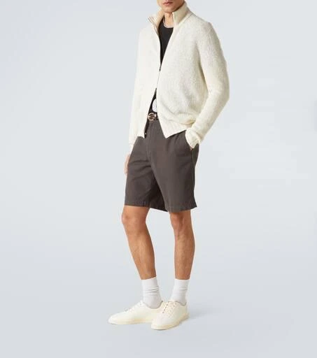 Thom Sweeney Wool and cashmere-blend zip-up sweater 2
