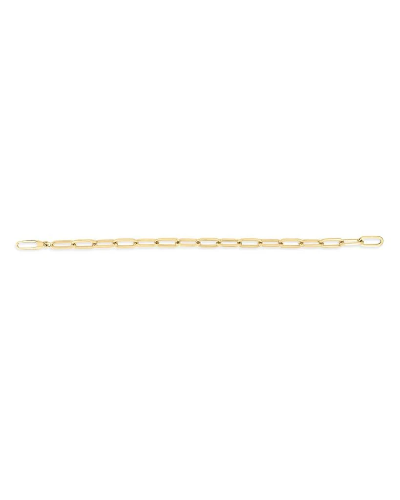 Roberto Coin 18K Yellow Gold Designer Gold Polished Paperclip Link Chain Bracelet 1