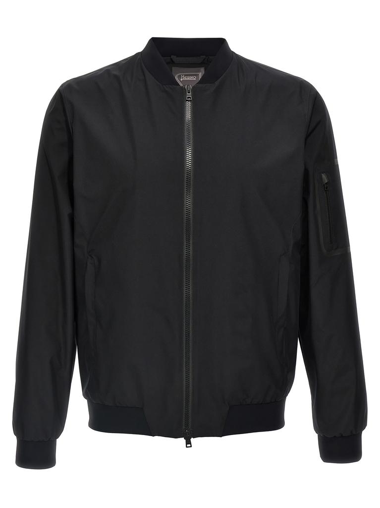 Rick Owens Rick Owens Classic Flight Zipped Jacket Black Rick Owens Rick Owens Classic Flight Zipped Jacket Black