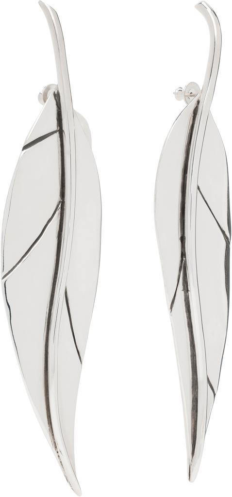 Sophie Buhai Silver Leaf Earrings