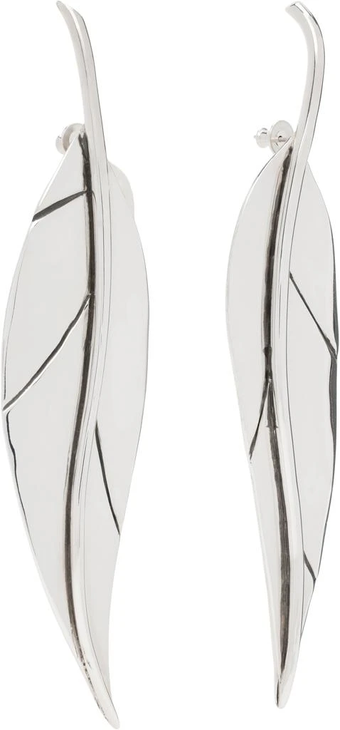 Sophie Buhai Silver Leaf Earrings 2