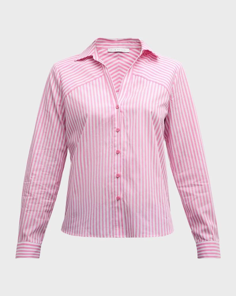 Tahari The Nikita Striped Cotton Shirt 1