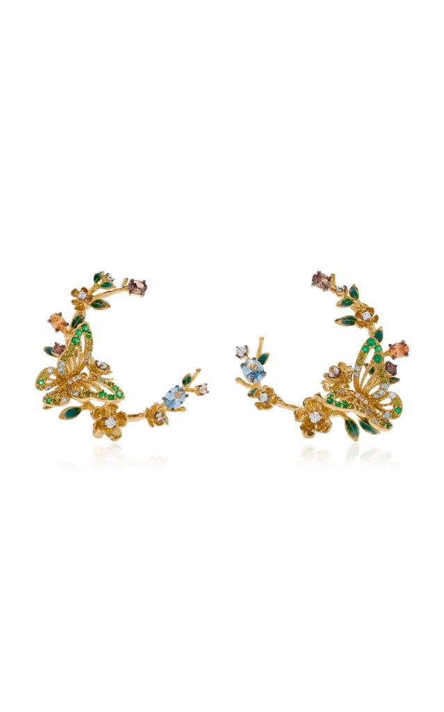 Anabela Chan Anabela Chan - Orchard Garland 18K Yellow Gold Multi-Gem Earrings - Multi - OS - Moda Operandi - Gifts For Her