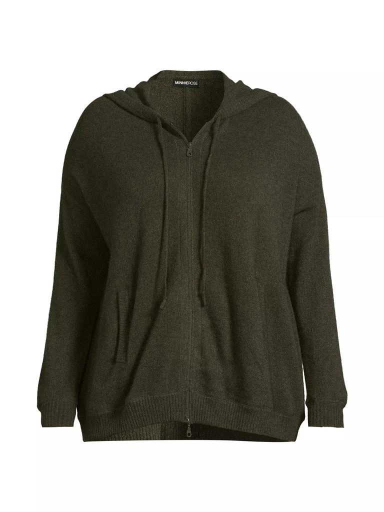 Minnie Rose Cashmere Zip-Up Hoodie 1