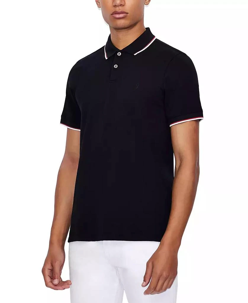 Armani Exchange Men's Contrast Tipped Polo Shirt 7