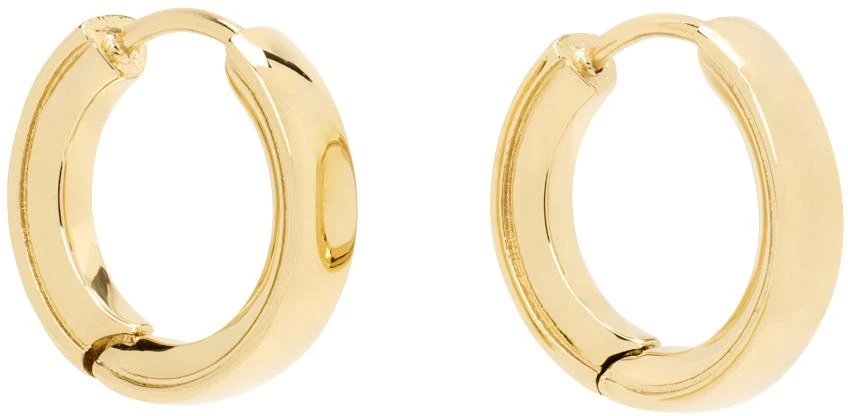Vitaly Gold Arc Earrings 2