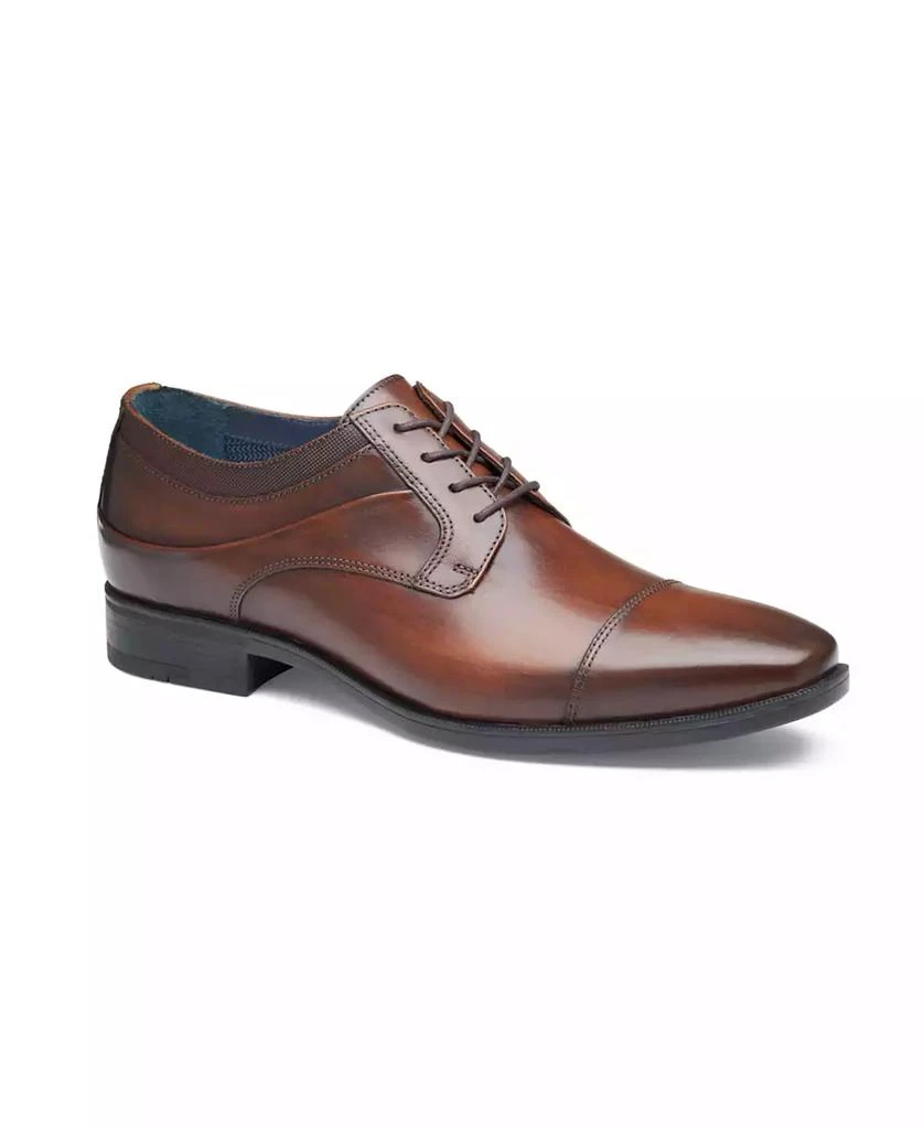 Johnston & Murphy Leather Oxfords Novick Brown Cap Toe Lace Up Shoes Men\'s 10W Shop Men main image 4